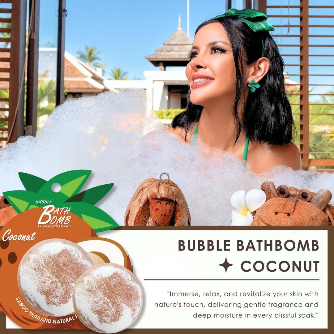 Bubble Bath Bomb - Fruit Package - 150g - Coconut Brown