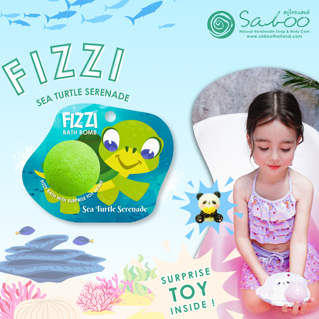 Fizzy Bath Bomb - Sea Animal Package - 100g - Sea Turrle Serenade