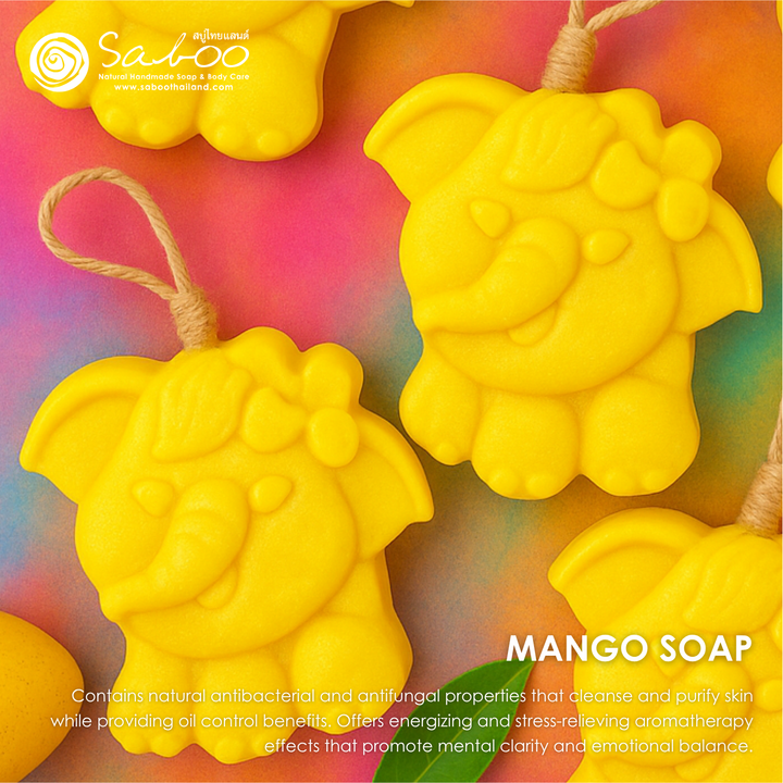 Natural Fancy Soap - Elephant - 100g - Mango