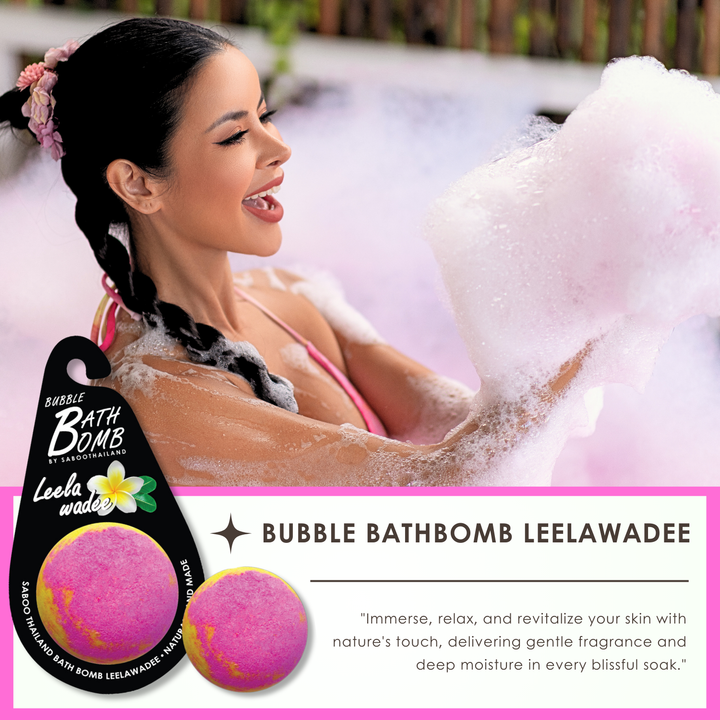 Bubble Bath Bomb - Black Package - 150g - Leelawadee