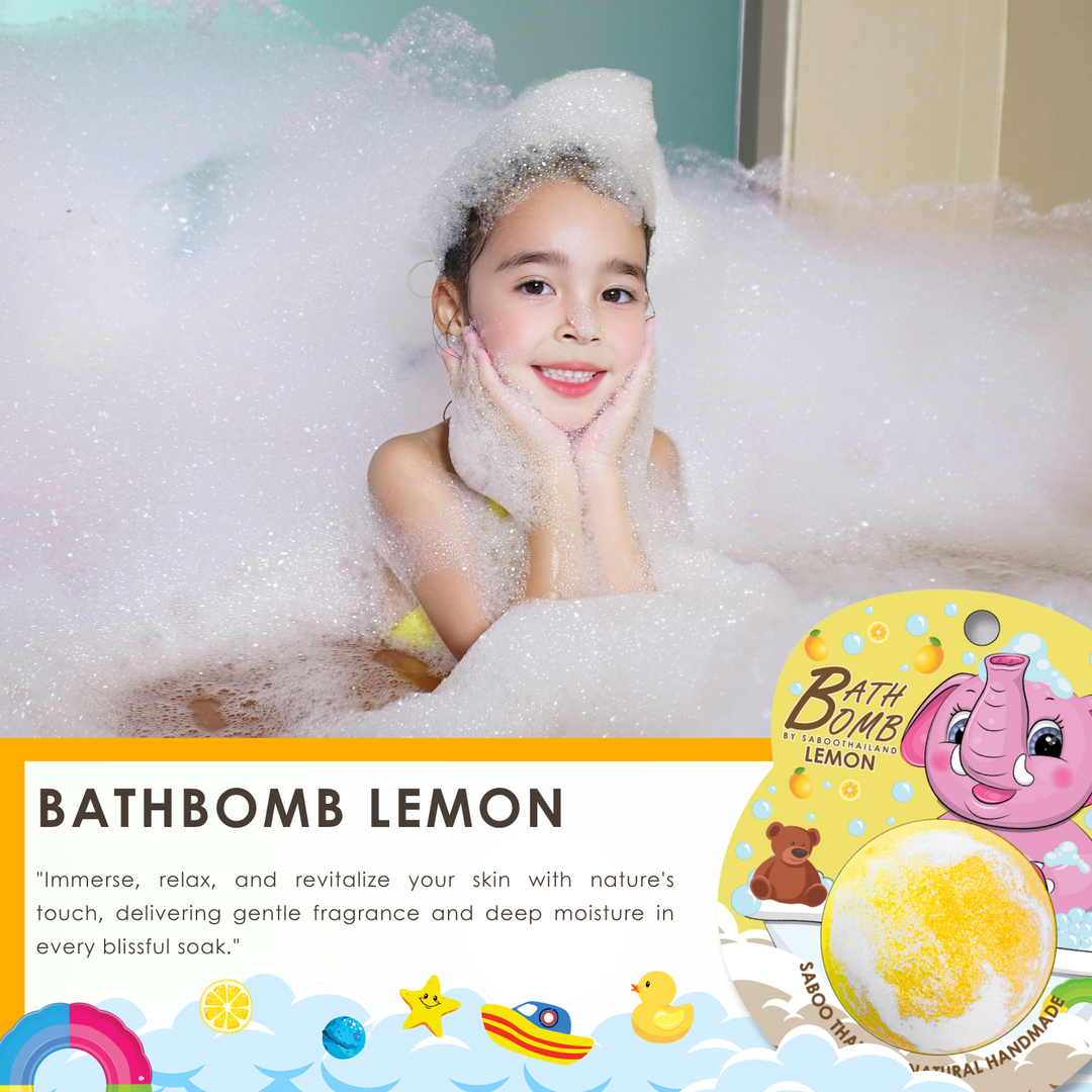 Bubble Bath Bomb - Elephant Package - 150g - Lemon