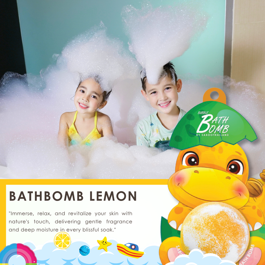 Bubble Bath Bomb - Dinosaur Package - 150g - Lemon