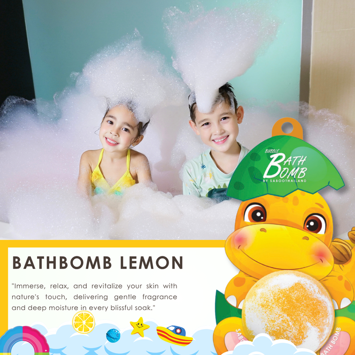 Bubble Bath Bomb - Dinosaur Package - 150g - Lemon