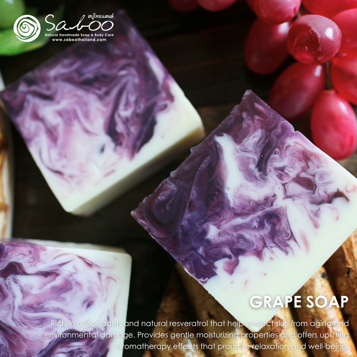 Natural Soap - Square Shape - 100g - Grape