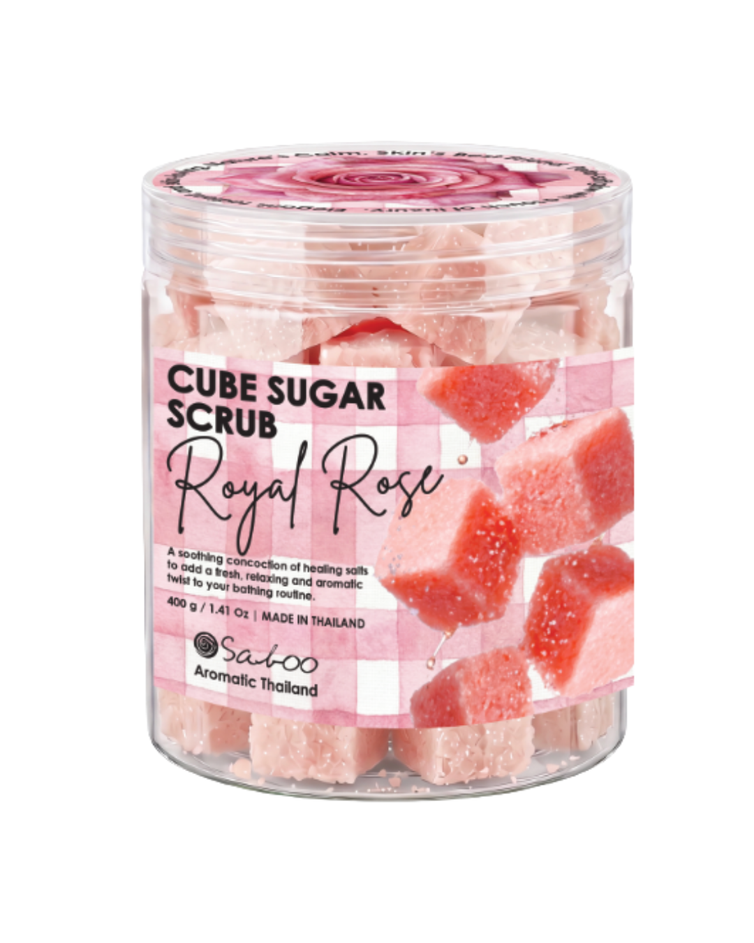 CUBE SUGAR SCRUB 400g - Royal Rose