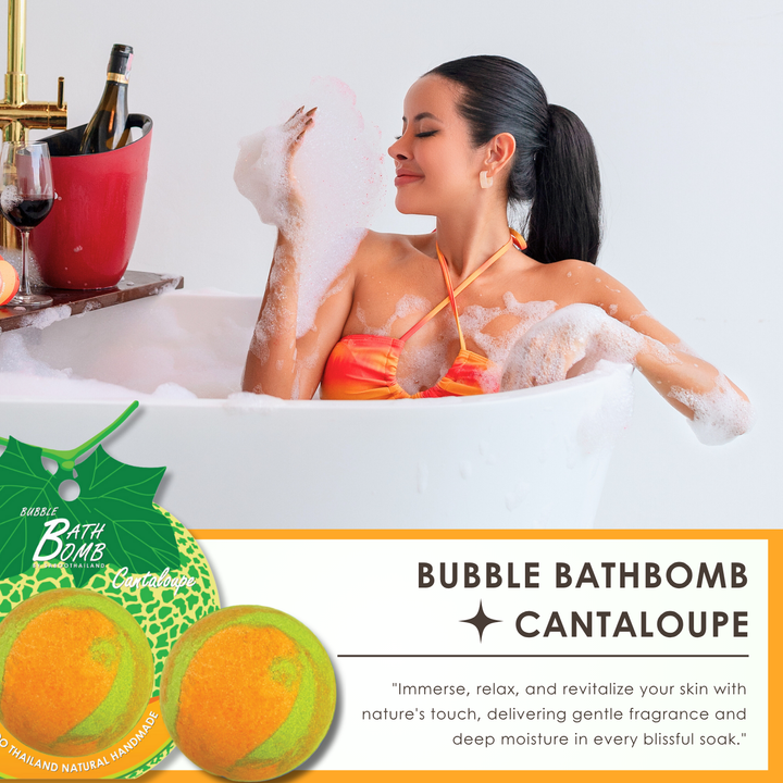 Bubble Bath Bomb - Fruit Package - 150g - Cantaloupe