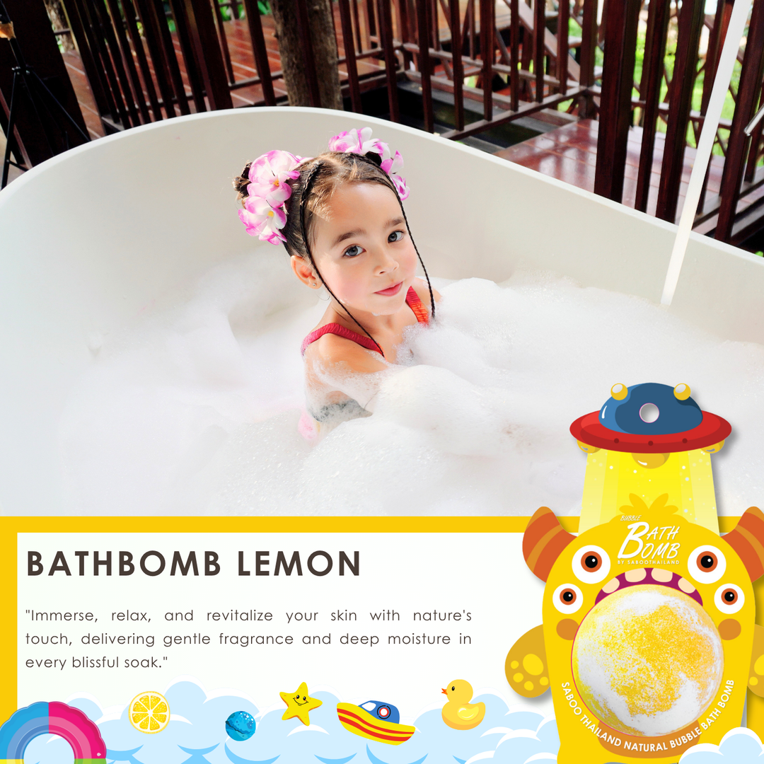 Bubble Bath Bomb - Monster - 150g - Lemon