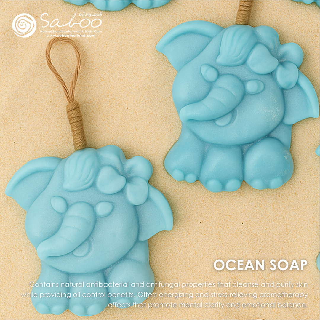 Natural Fancy Soap - Elephant - 100g - Ocean