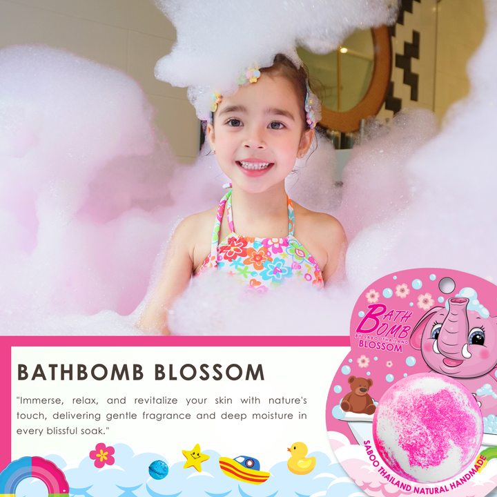 Bubble Bath Bomb - Elephant Package - 150g - Blossom
