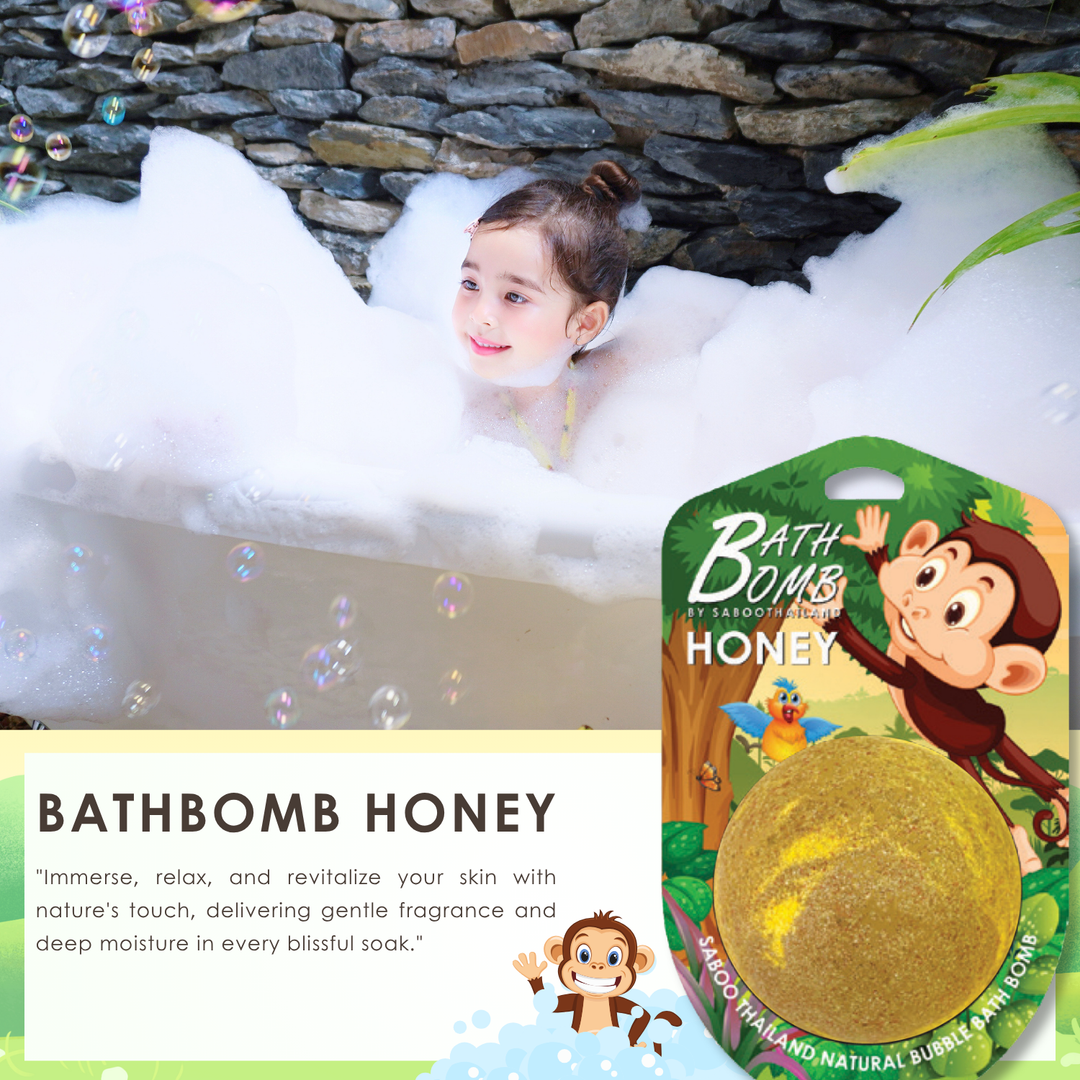 Bubble Bath Bomb - Jungle Package - 150g - Honey
