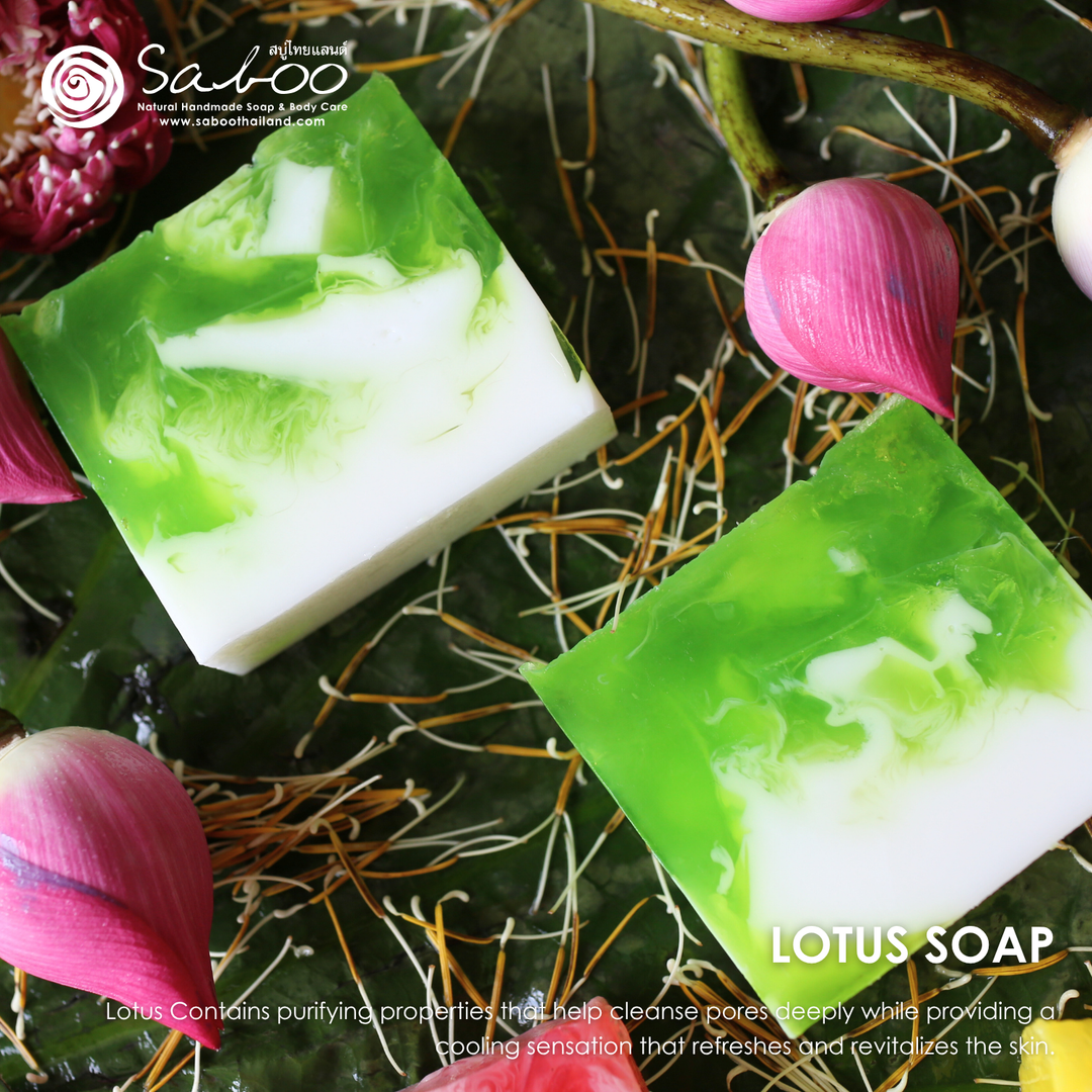 Natural Soap - Square Shape - 100g - Lotus