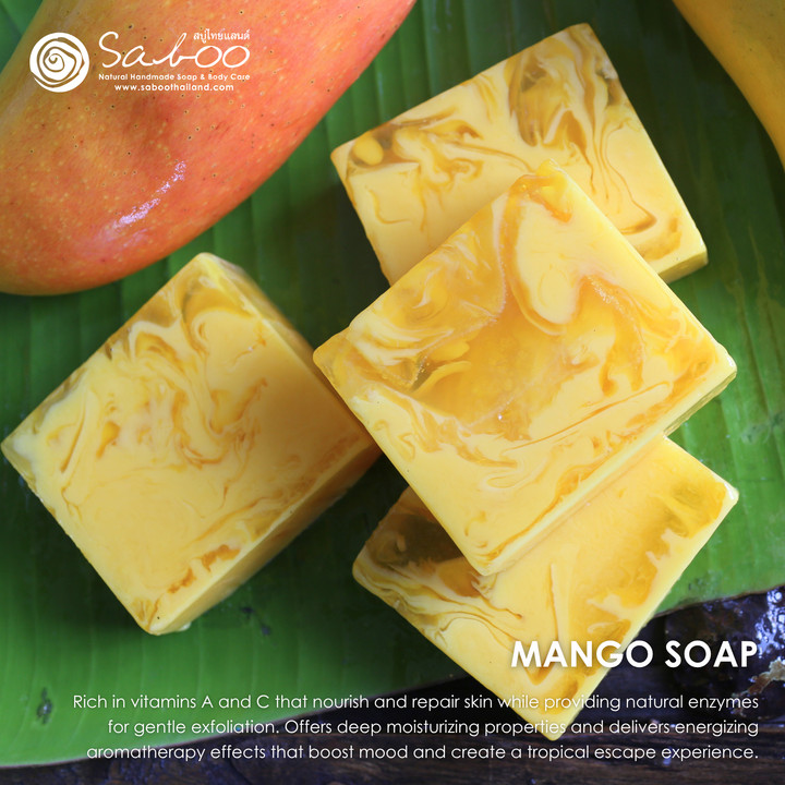 Natural Soap - Square Shape - 100g - Mango