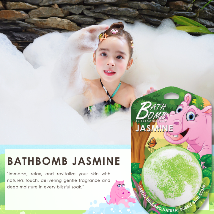 Bubble Bath Bomb - Jungle Package - 150g - Jasmine