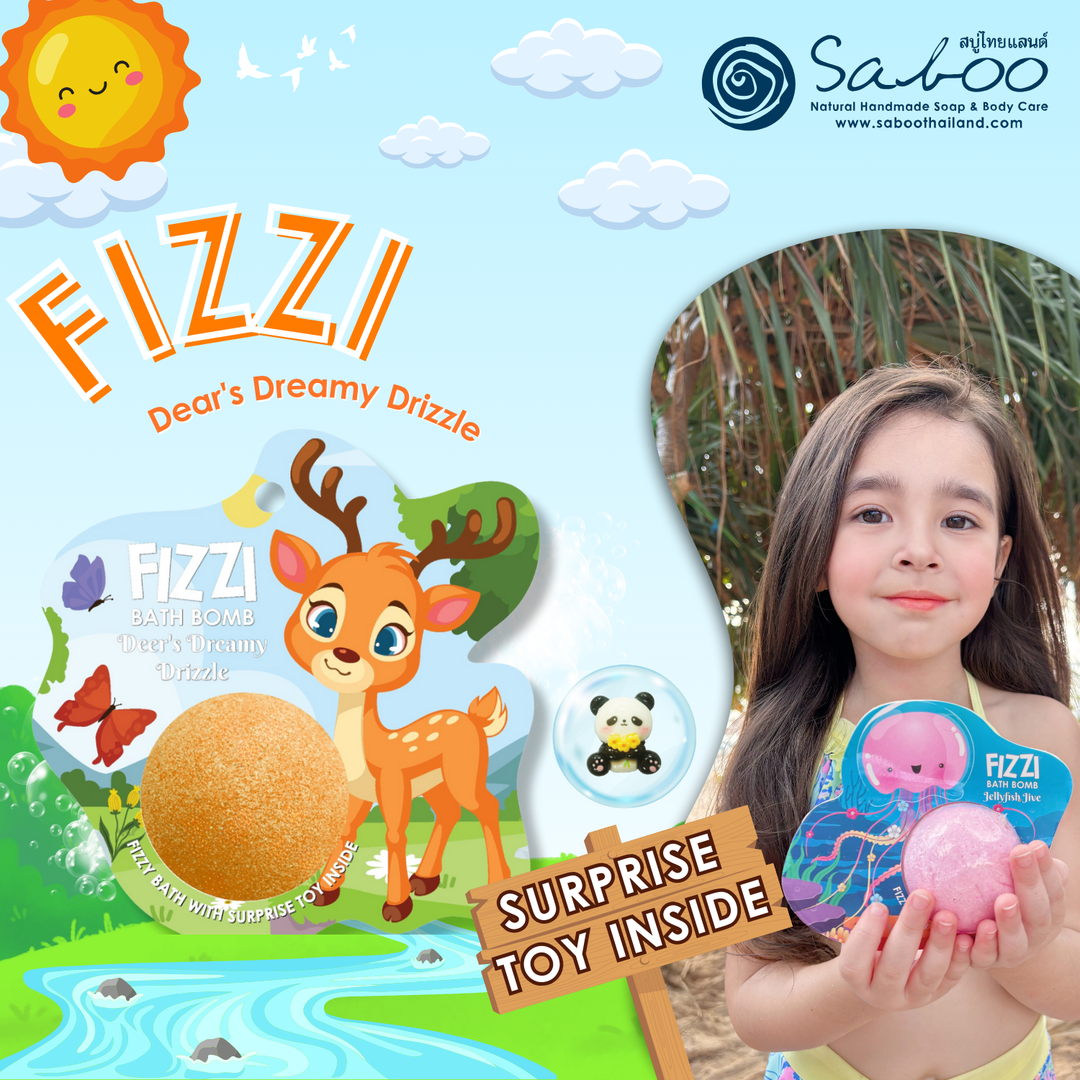 Fizzy Bath Bomb - Jungle Package - 100g - Dear's Dreamy Drizzle