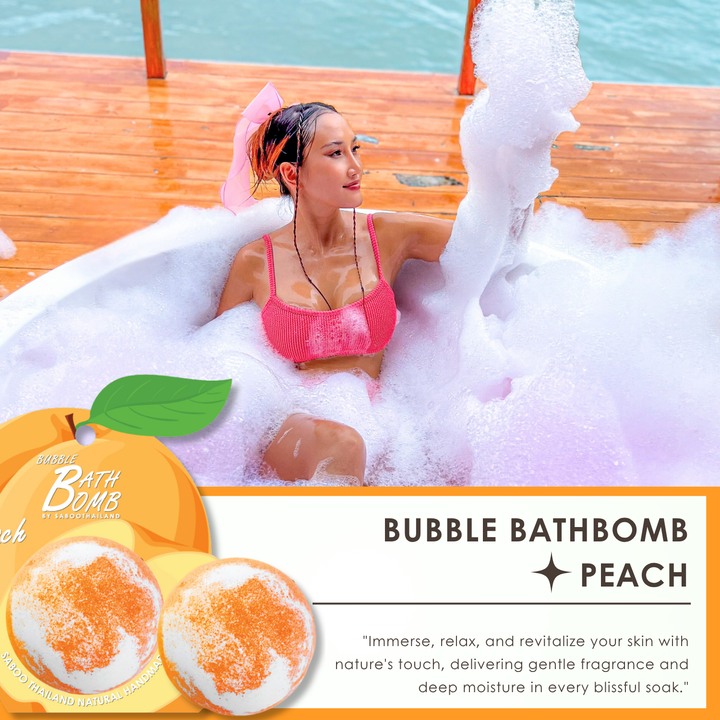 Bubble Bath Bomb - Fruit Package - 150g - Peach