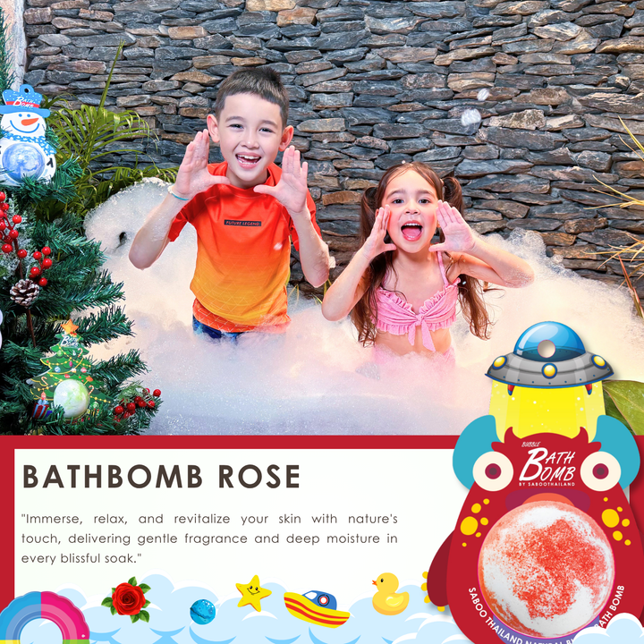 Bubble Bath Bomb - Monster - 150g - Rose