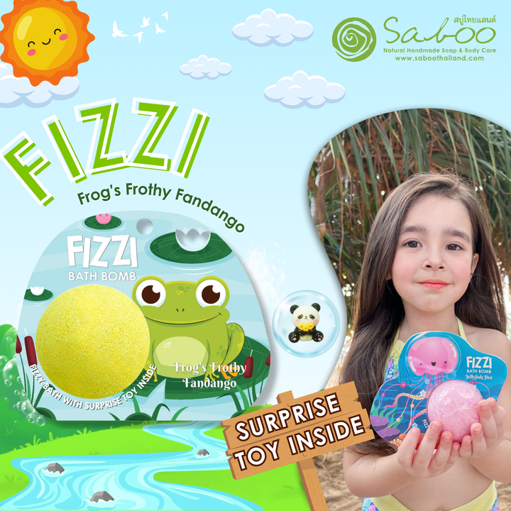 Fizzy Bath Bomb - Jungle Package - 100g - Frog's Frothy Fandango