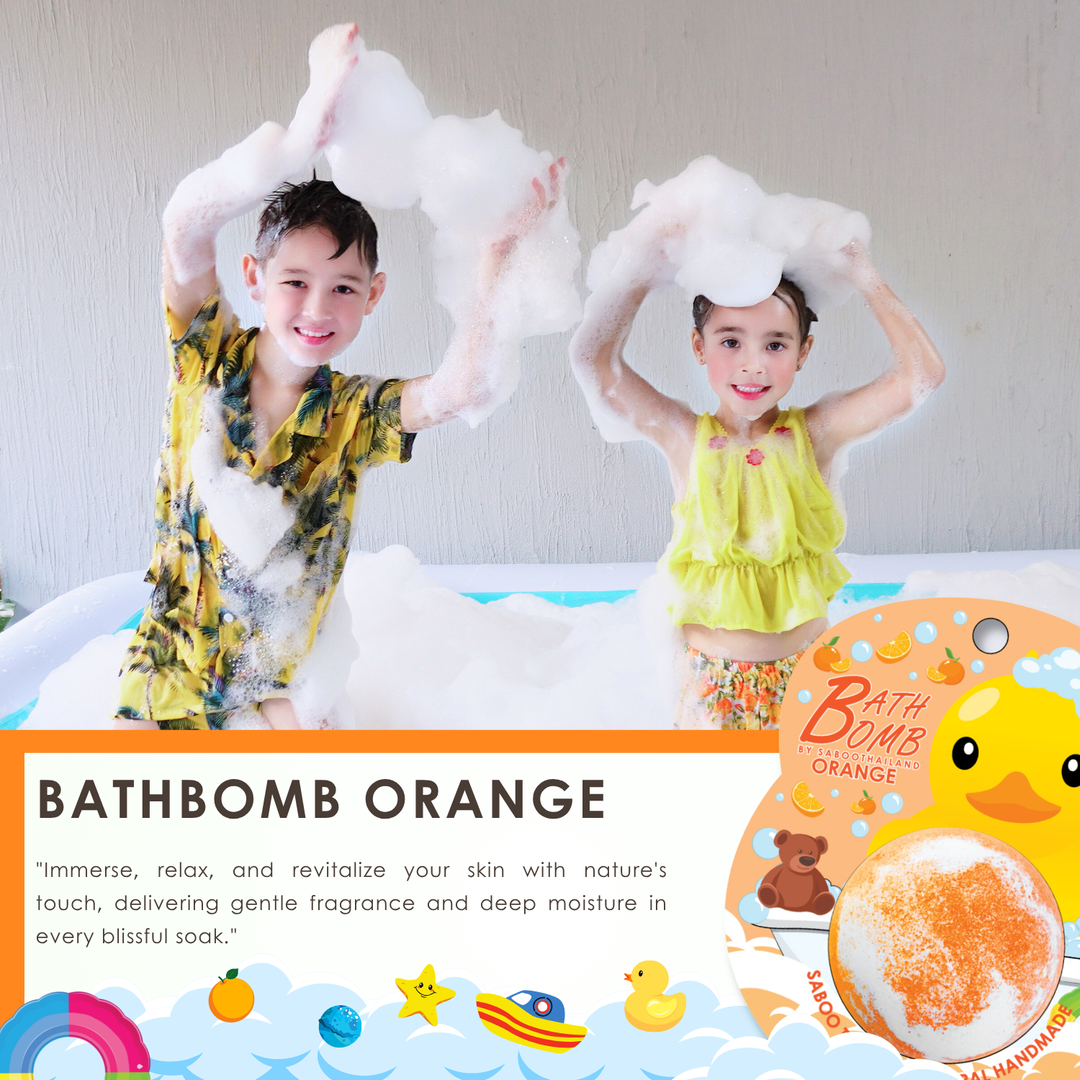 Bubble Bath Bomb - Duck Package - 150g - Orange