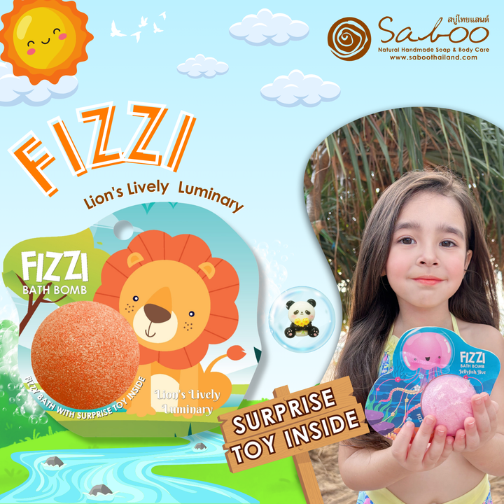 Fizzy Bath Bomb - Jungle Package - 100g - Lion's Lively Luminary