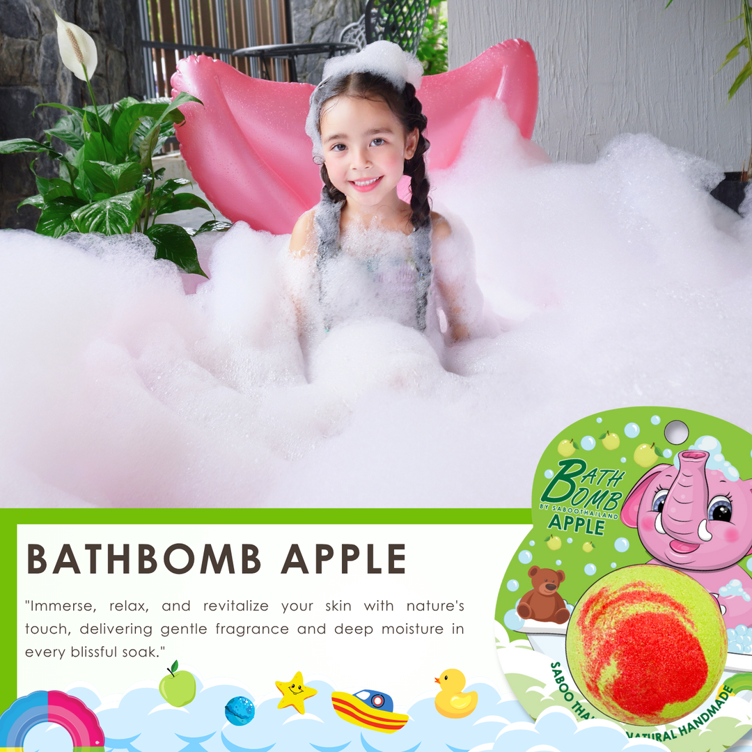 Bubble Bath Bomb - Elephant Package - 150g - Apple