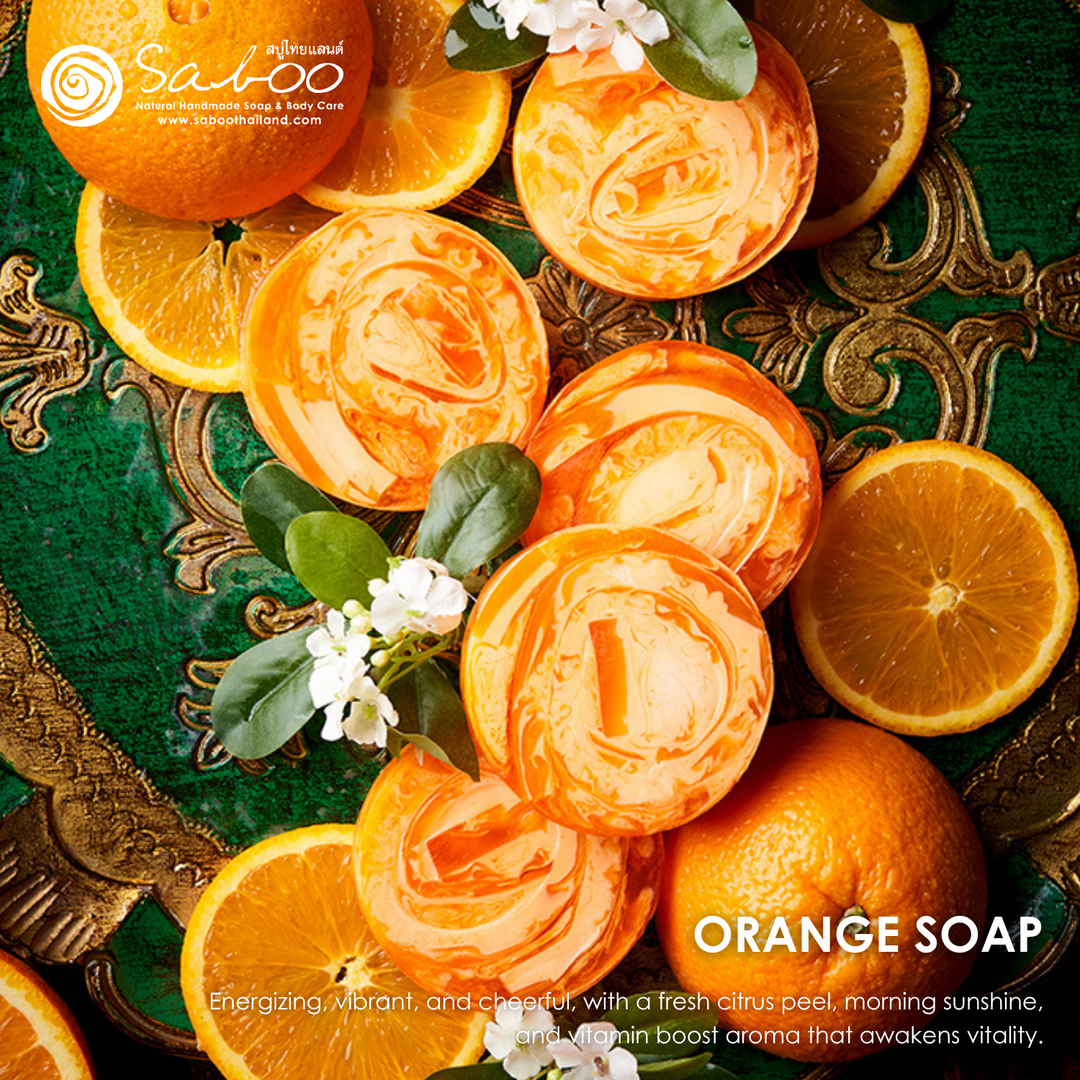 Premium Soap - Black Box Package - 100g - Orange