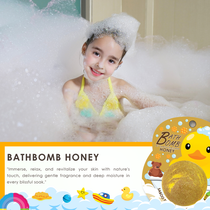 Bubble Bath Bomb - Duck Package - 150g - Honey