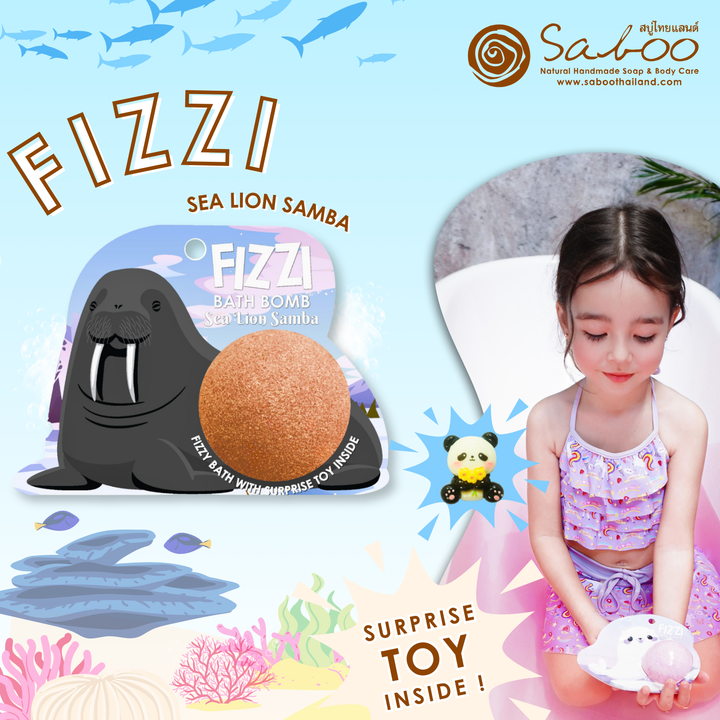 Fizzy Bath Bomb - Sea Animal Package - 100g - Sea Lion