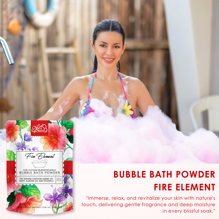 Bubble Bath Powder - 200g - Fire Element