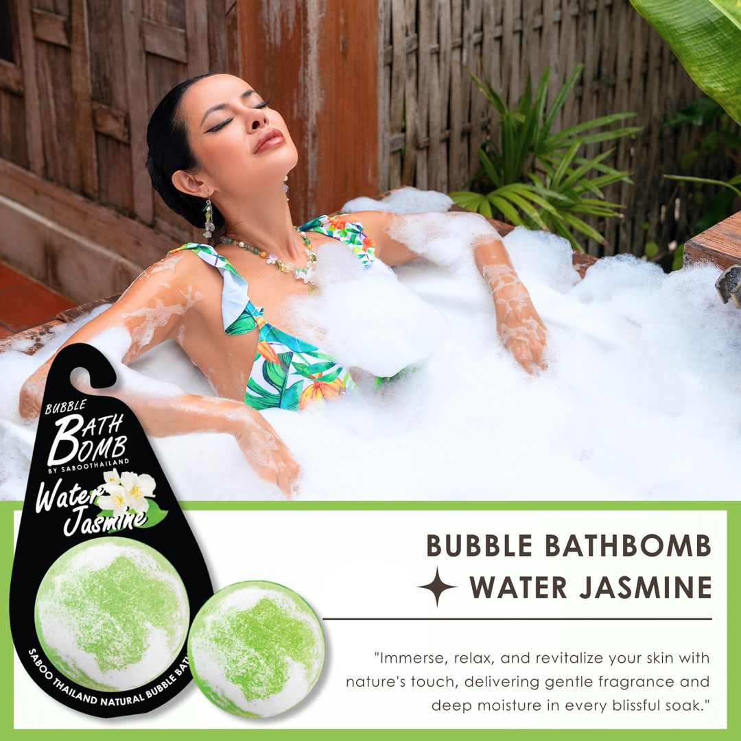 Bubble Bath Bomb - Black Package - 150g - Water Jasmine
