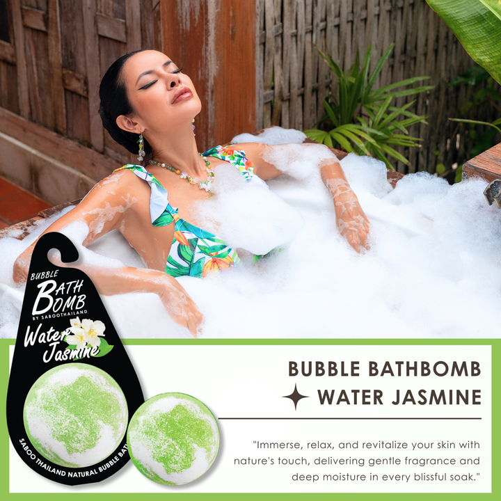 Bubble Bath Bomb - Black Package - 150g - Water Jasmine