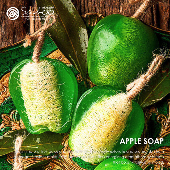Natural Fancy Soap - 100g - Apple Green