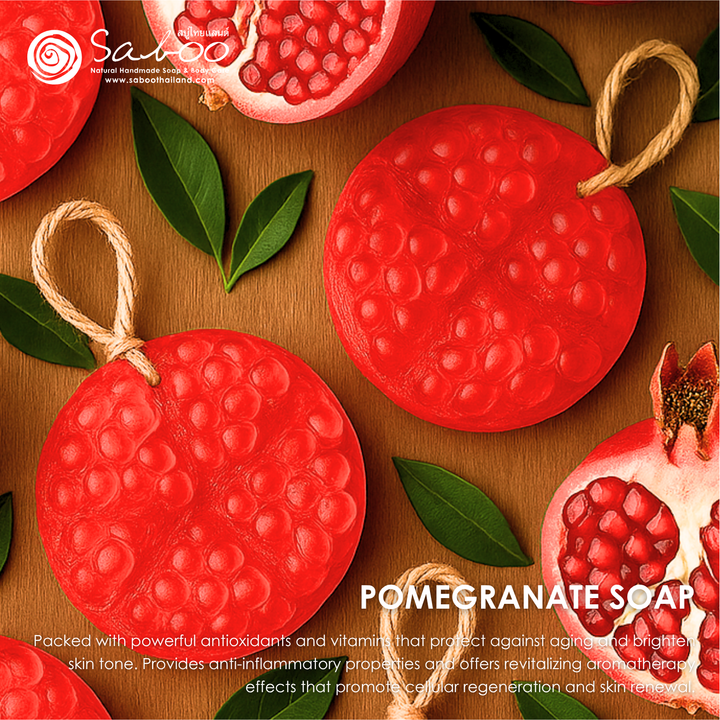 Natural Fancy Soap - Pomegranate