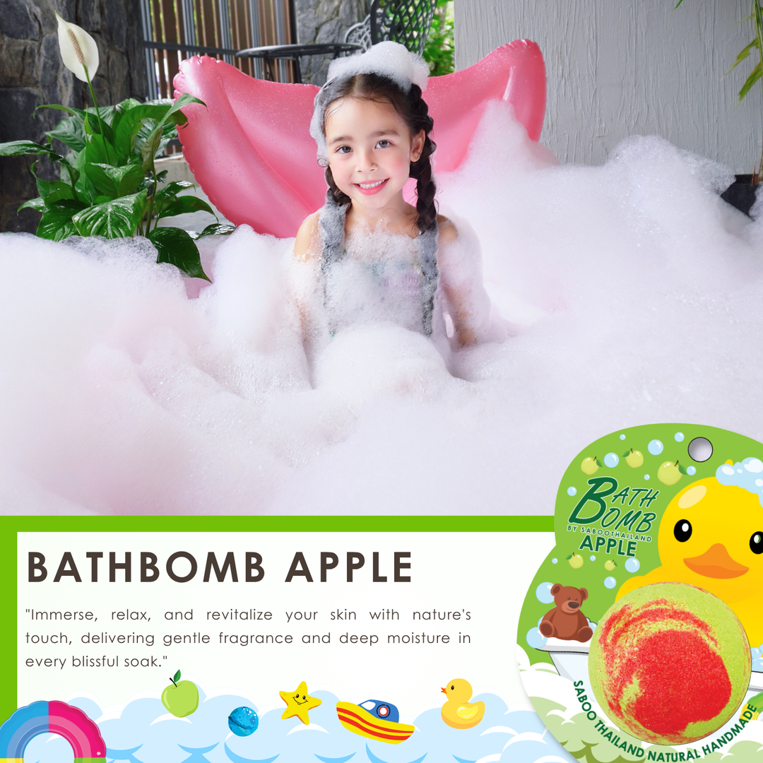 Bubble Bath Bomb - Duck Package - 150g - Apple