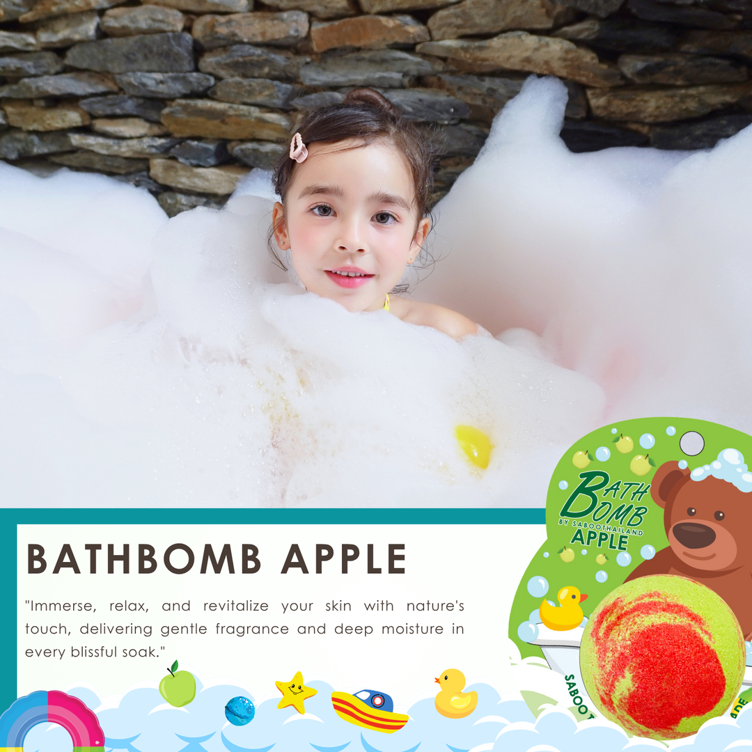 Bubble Bath Bomb - Bear Package - 150g - Apple
