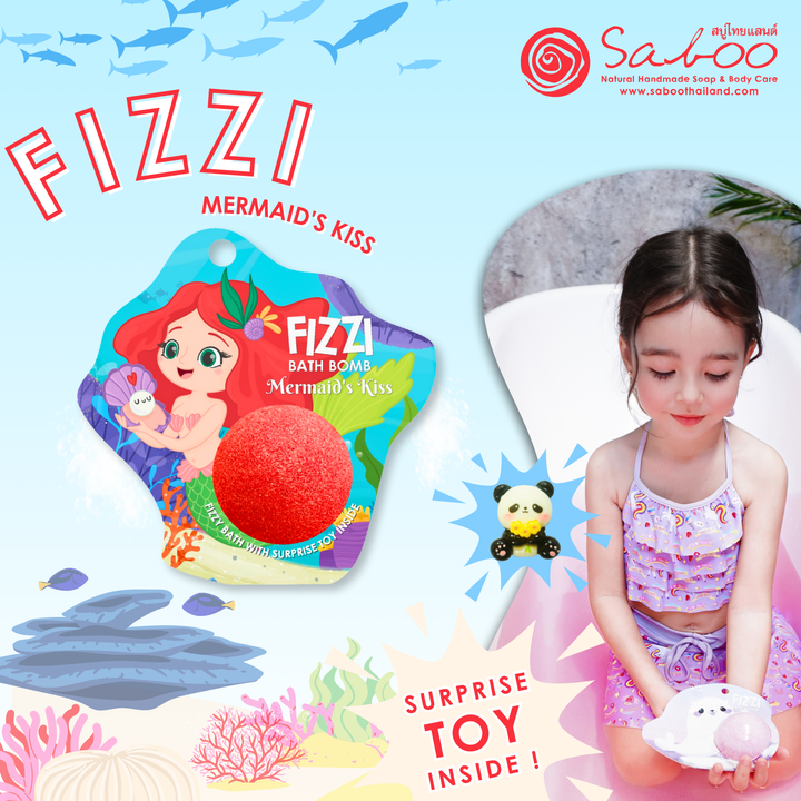 Fizzy Bath Bomb - Sea Animal Package - 100g - Mermaid's Kiss