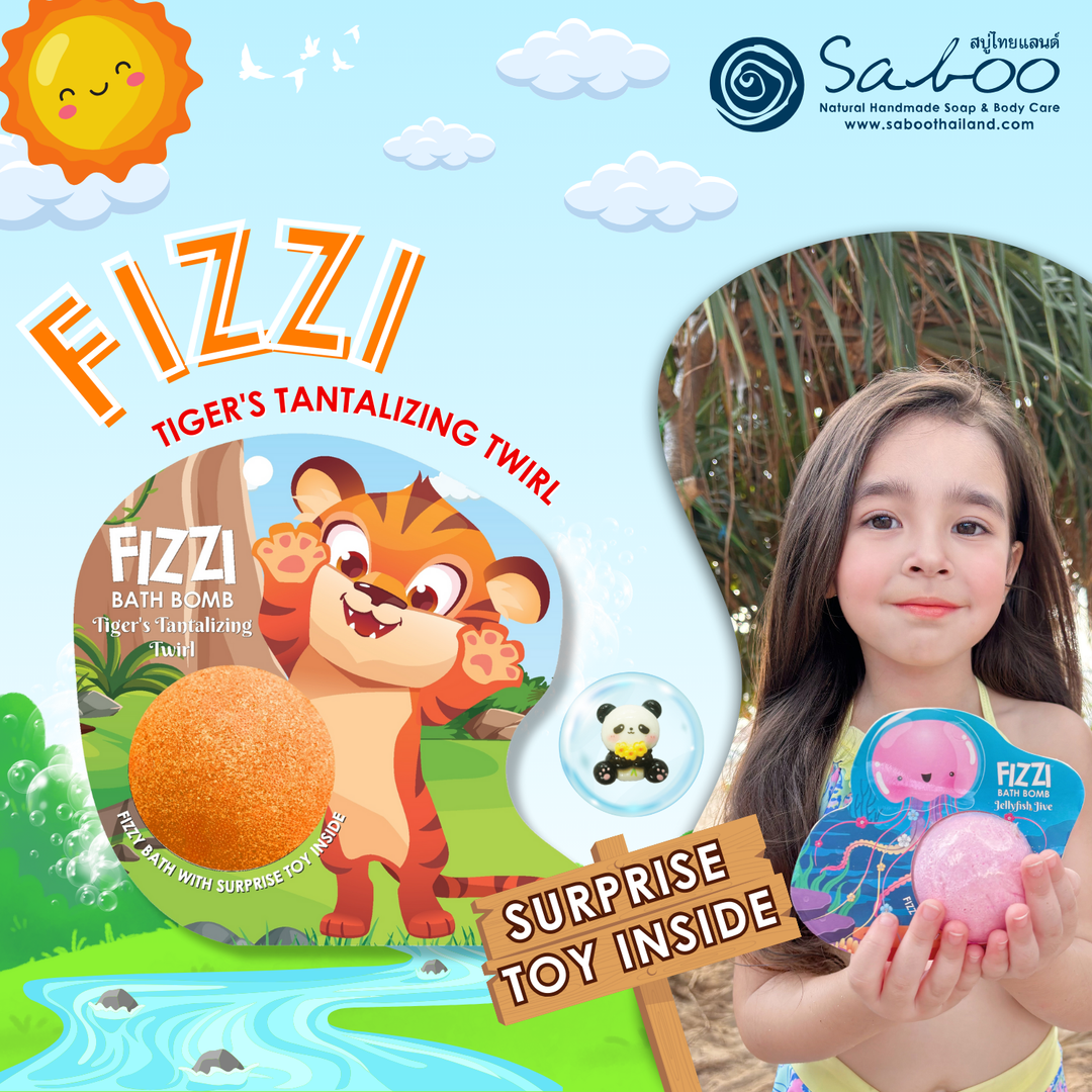 Fizzy Bath Bomb - Jungle Package - 100g - Tiger's Tantalizing Twirl