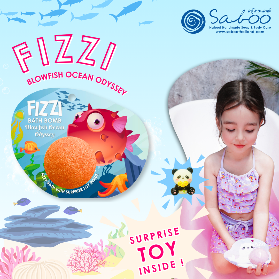 Fizzy Bath Bomb - Sea Animal Package  -100g  - Blowfish Ocean Odyssey