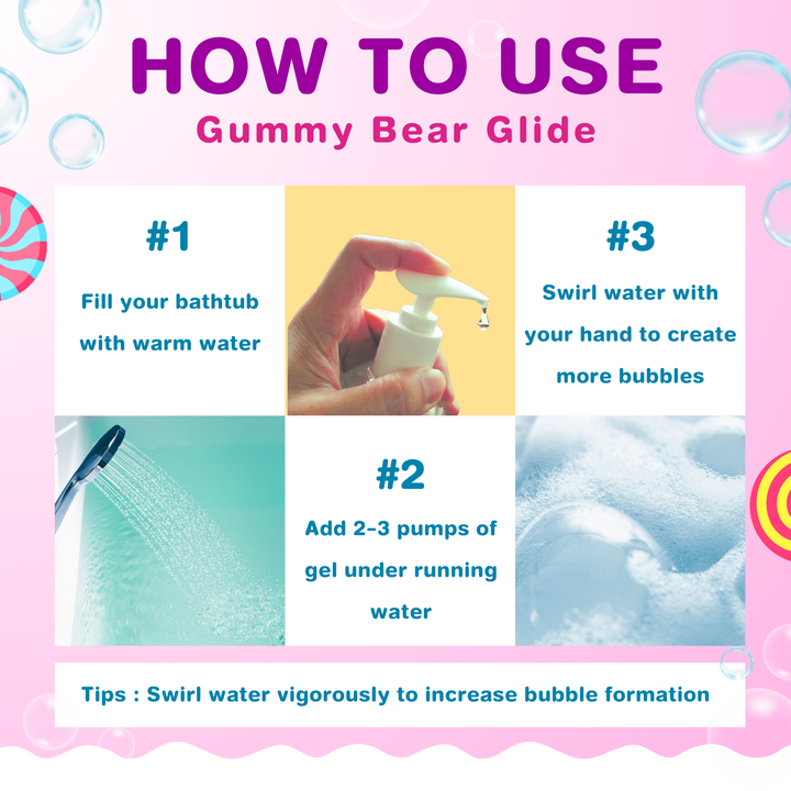 Bubble Bath Gel - 500ml - Gummy Bear Glide