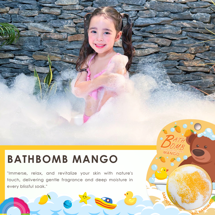 Bubble Bath Bomb - Bear Package - 150g - Mango