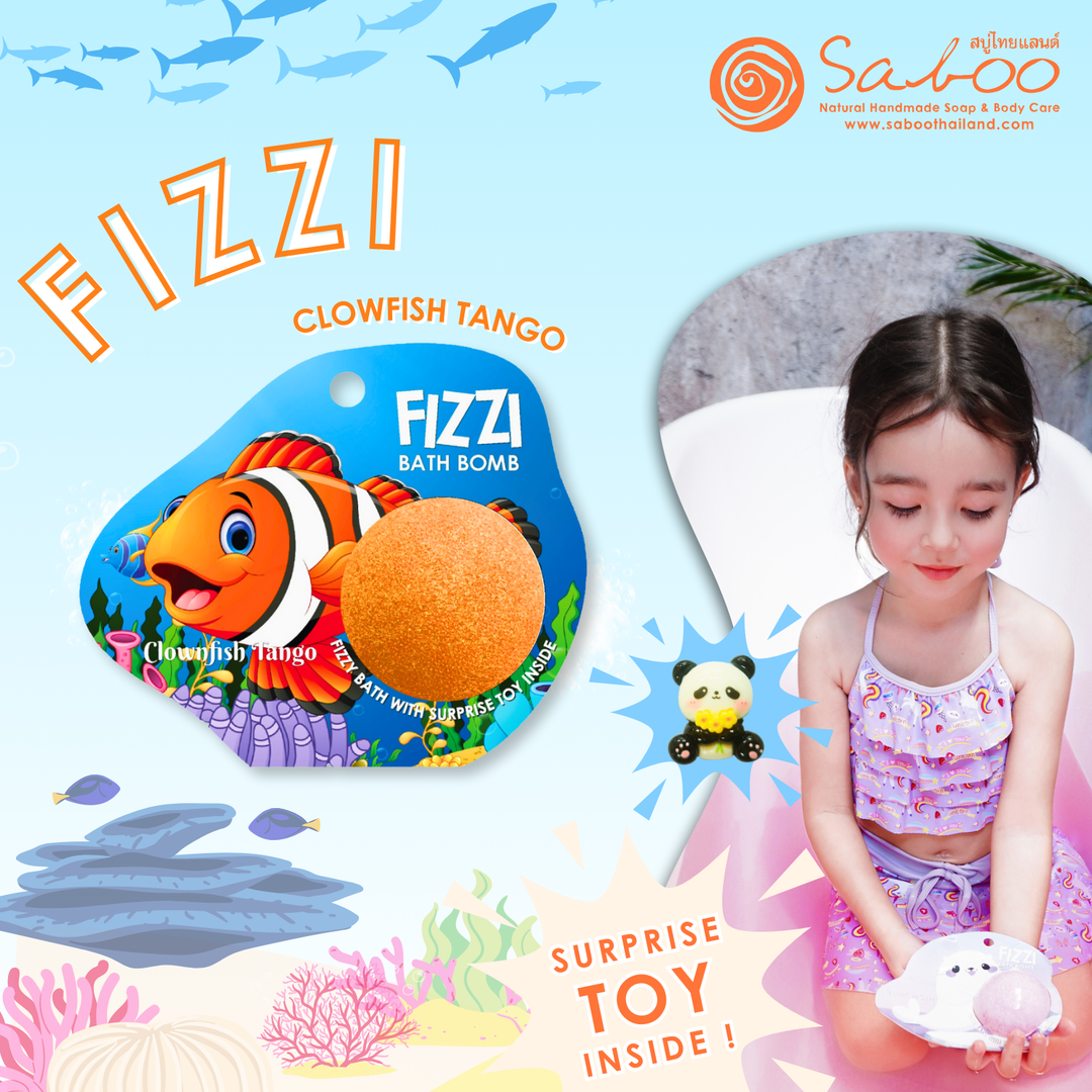 Fizzy Bath Bomb - Sea Animal Package - 100g - Clowfish Tango