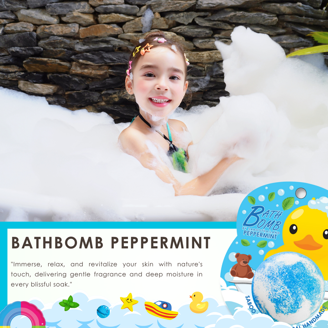 Bubble Bath Bomb - Duck Package - 150g - Peppermint