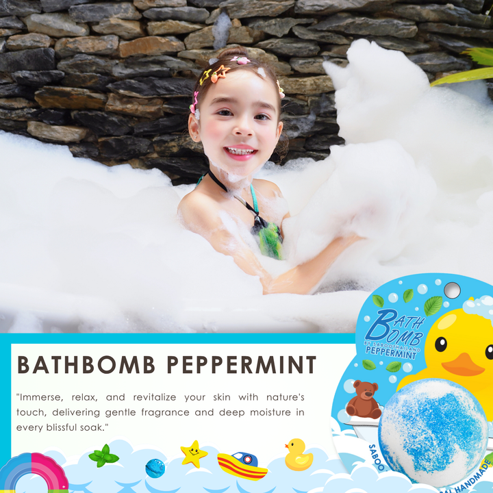 Bubble Bath Bomb - Duck Package - 150g - Peppermint