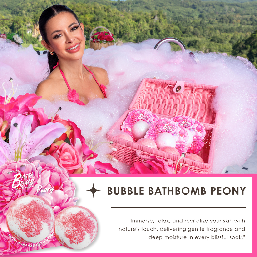 Bubble Bath Bomb - Flower Package - 150g - Peony