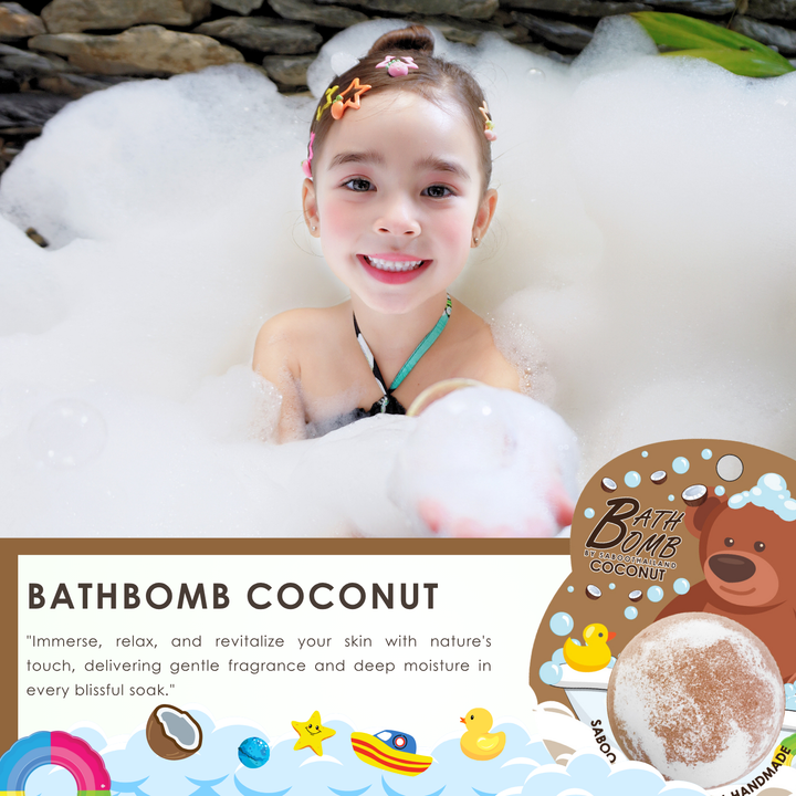 Bubble Bath Bomb - Bear Package - 150g - Coconut