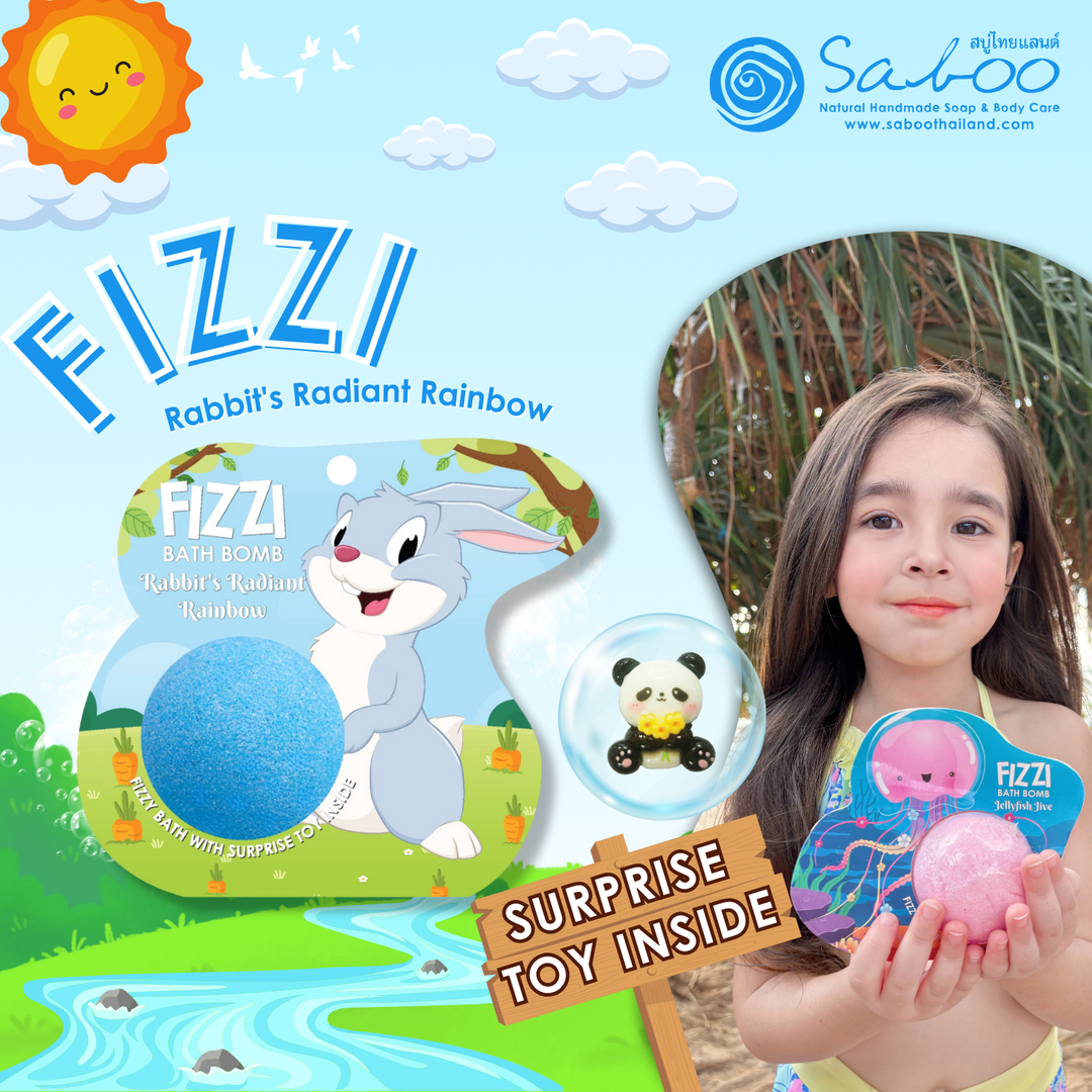 Fizzy Bath Bomb - Jungle Package - 100g - Rabbit's Radiant Rainbow