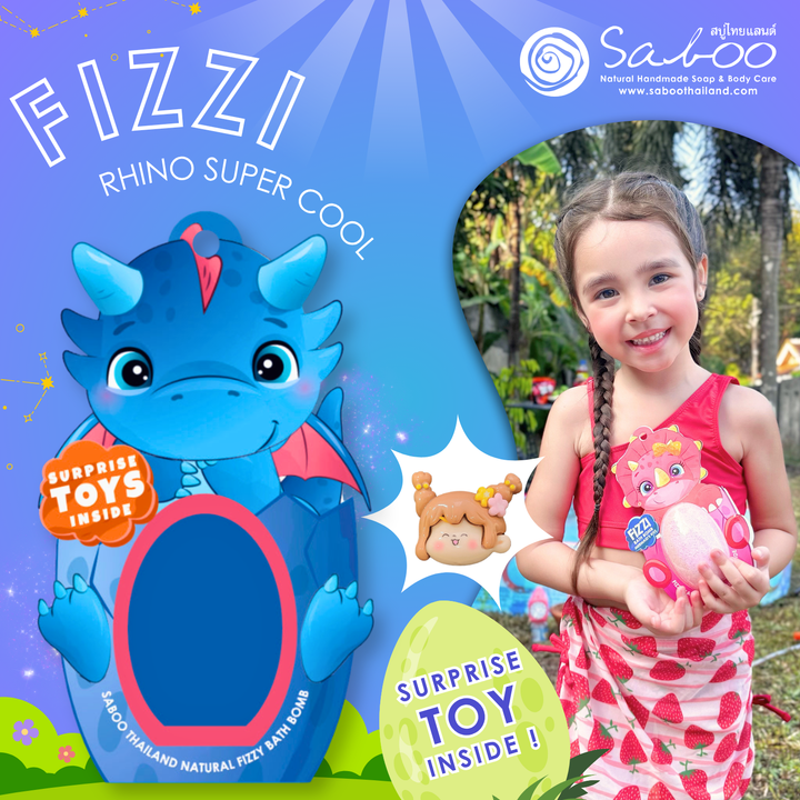Fizzy Bath Bomb - Dinosaur Package - 180g - Rhino Super Cool