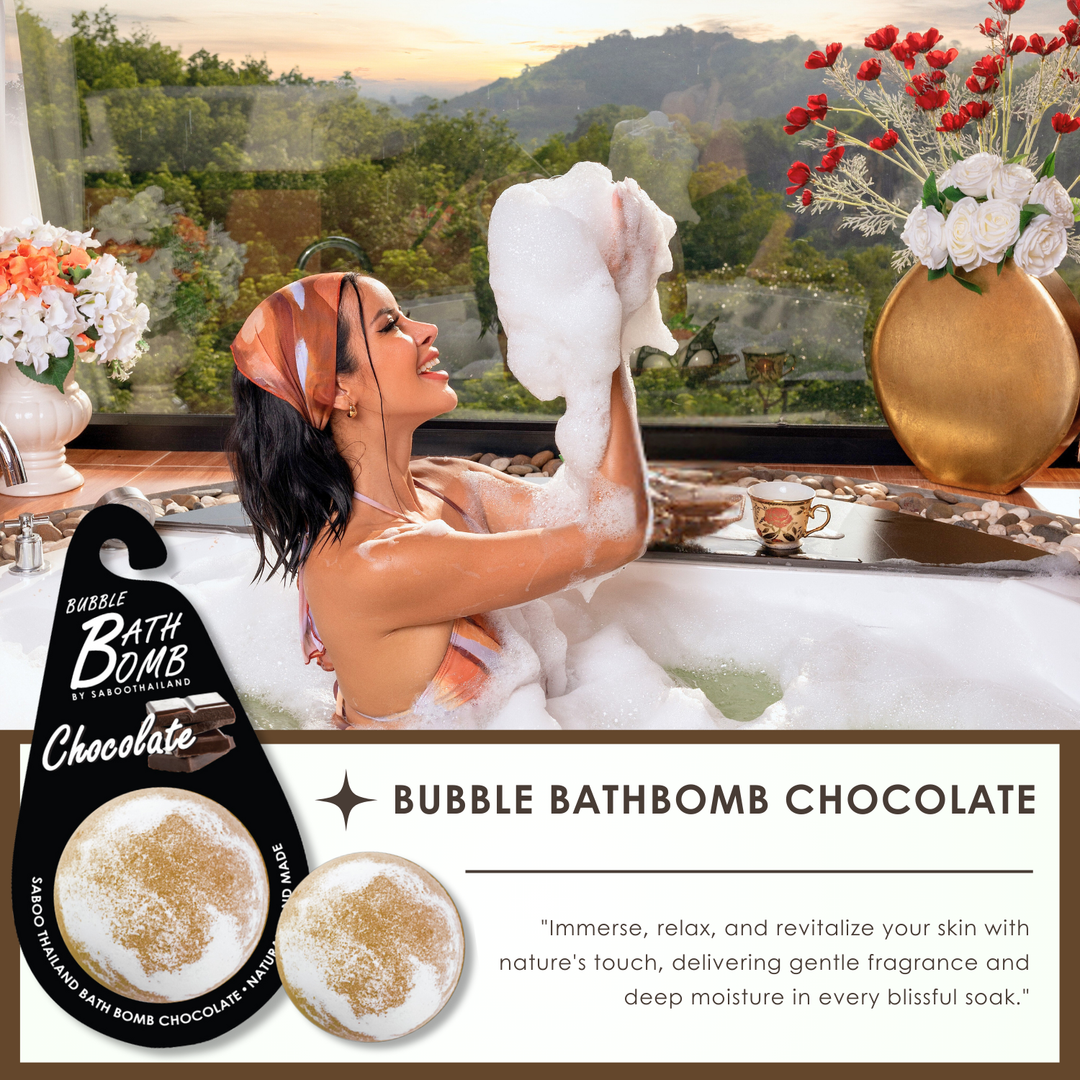 Bubble Bath Bomb - Black Package - 150g - Chocolate