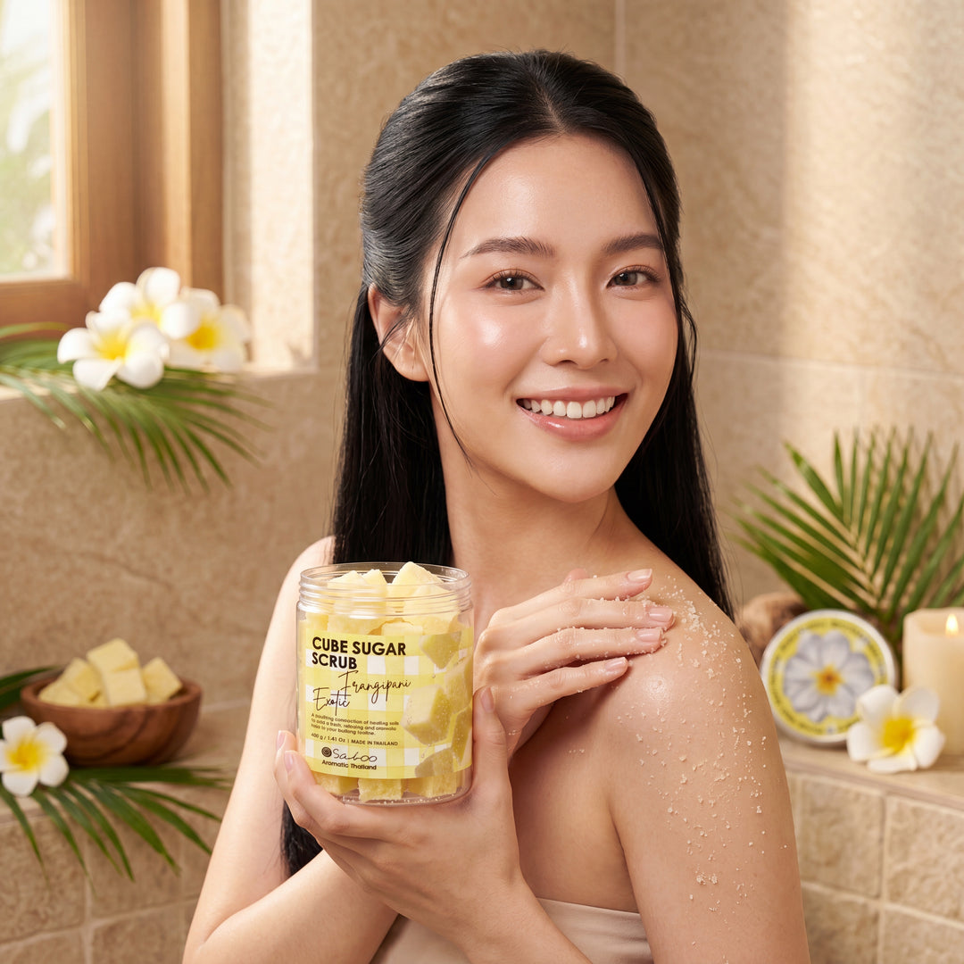 CUBE SUGAR SCRUB 400g - Exotic Frangipani