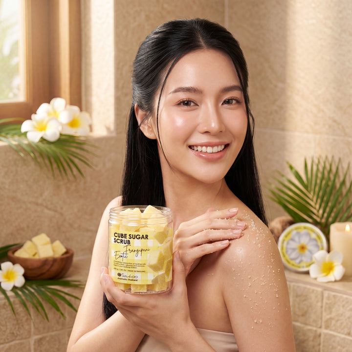 CUBE SUGAR SCRUB 400g - Exotic Frangipani