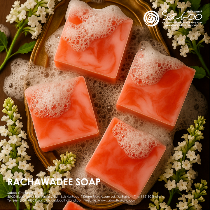 Natural Soap - Square Shape - 100g - Rachawadee